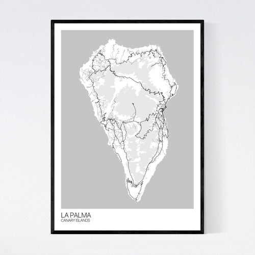 Map of La Palma, Canary Islands