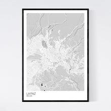 Load image into Gallery viewer, La Paz City Map Print