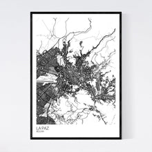 Load image into Gallery viewer, La Paz City Map Print