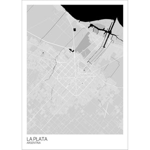 Map of La Plata, Argentina