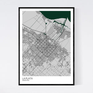 La Plata City Map Print
