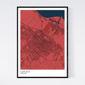 La Plata City Map Print