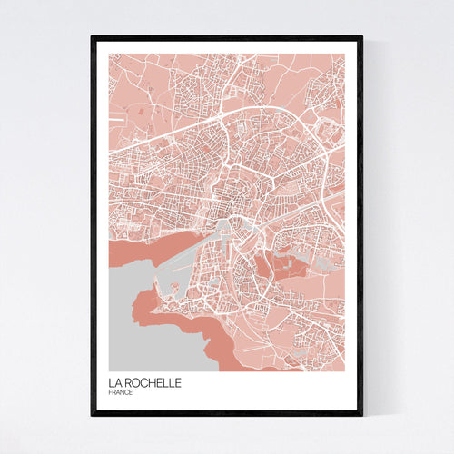 Map of La Rochelle, France