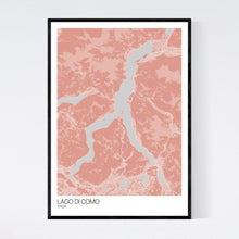 Load image into Gallery viewer, Lago di Como Region Map Print