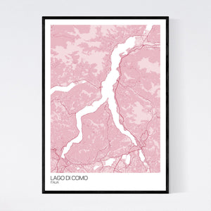 Lago di Como Region Map Print