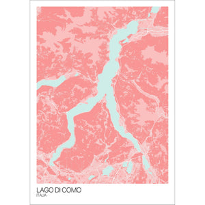 Map of Lago di Como, Italia