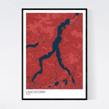 Load image into Gallery viewer, Lago di Como Region Map Print