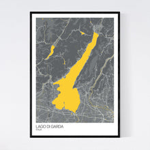 Load image into Gallery viewer, Lago di Garda Region Map Print