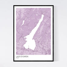 Load image into Gallery viewer, Lago di Garda Region Map Print