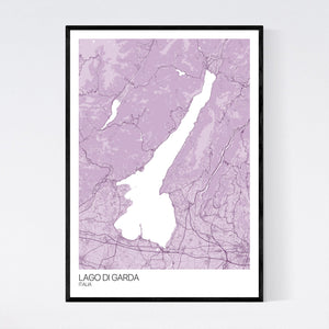 Lago di Garda Region Map Print