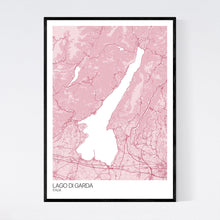 Load image into Gallery viewer, Lago di Garda Region Map Print