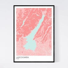 Load image into Gallery viewer, Lago di Garda Region Map Print