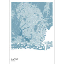 Load image into Gallery viewer, Map of Lagos, Nigeria