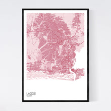 Load image into Gallery viewer, Lagos City Map Print