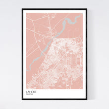 Load image into Gallery viewer, Lahore City Map Print