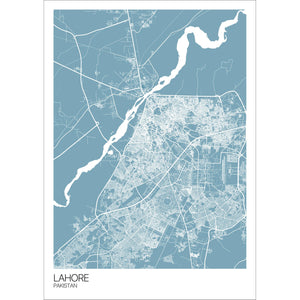 Map of Lahore, Pakistan