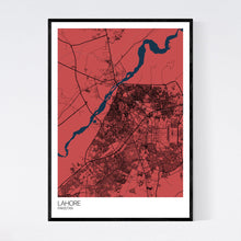 Load image into Gallery viewer, Lahore City Map Print