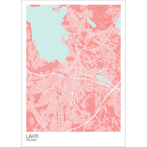 Map of Lahti, Finland