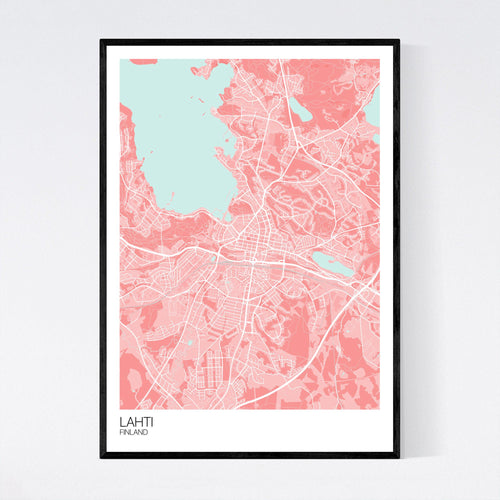 Map of Lahti, Finland