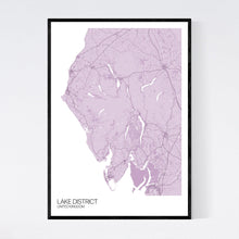Load image into Gallery viewer, Lake District Region Map Print