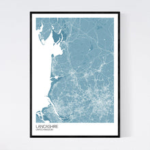 Load image into Gallery viewer, Lancashire Region Map Print
