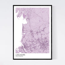 Load image into Gallery viewer, Map of Lancashire, United Kingdom