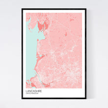 Load image into Gallery viewer, Lancashire Region Map Print