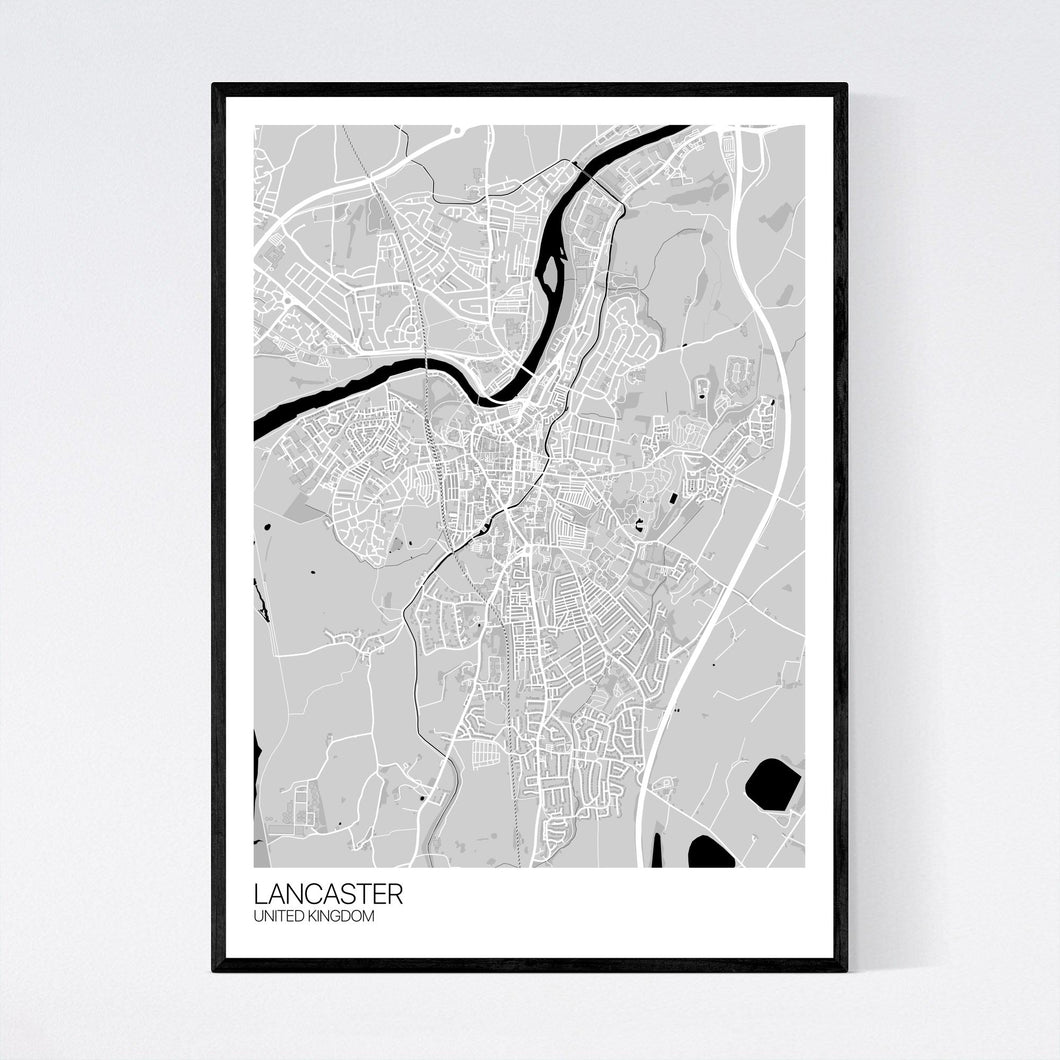 Lancaster City Map Print