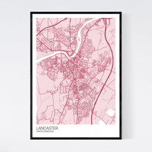 Load image into Gallery viewer, Lancaster City Map Print