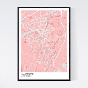 Lancaster City Map Print