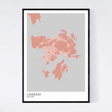 Load image into Gallery viewer, Langkawi City Map Print