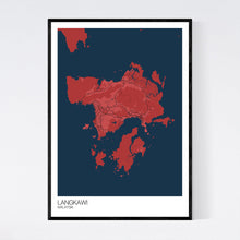 Load image into Gallery viewer, Langkawi City Map Print
