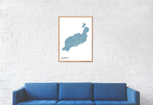 Map of Lanzarote, Canary Islands