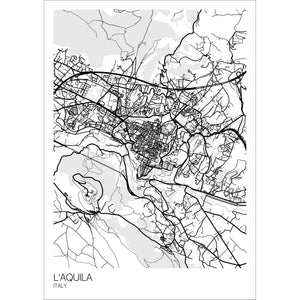 Map of L'Aquila, Italy