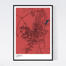 Load image into Gallery viewer, Laredo City Map Print