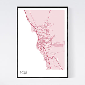 Map of Largs, Scotland