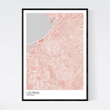 Load image into Gallery viewer, Las Pinas City Map Print