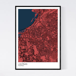 Las Pinas City Map Print