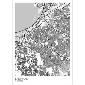 Map of Las Pinas, Philippines
