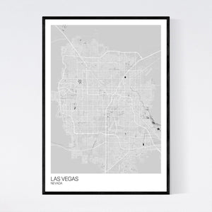 Las Vegas City Map Print