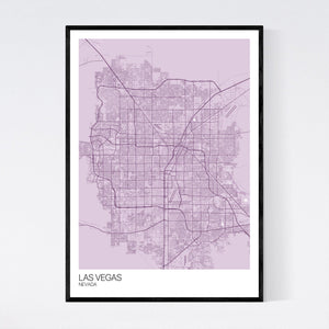Las Vegas City Map Print