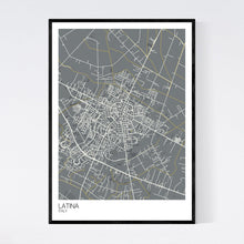 Load image into Gallery viewer, Latina City Map Print