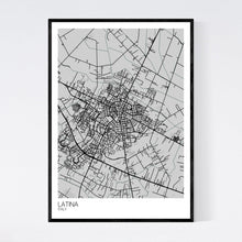 Load image into Gallery viewer, Latina City Map Print