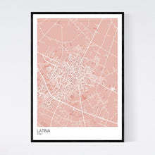 Load image into Gallery viewer, Latina City Map Print