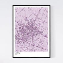Load image into Gallery viewer, Latina City Map Print