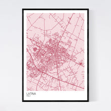 Load image into Gallery viewer, Latina City Map Print