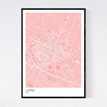 Load image into Gallery viewer, Latina City Map Print