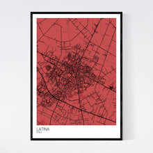 Load image into Gallery viewer, Latina City Map Print