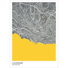 Load image into Gallery viewer, Map of Lausanne, Switzerland