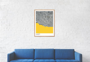 Map of Lausanne, Switzerland